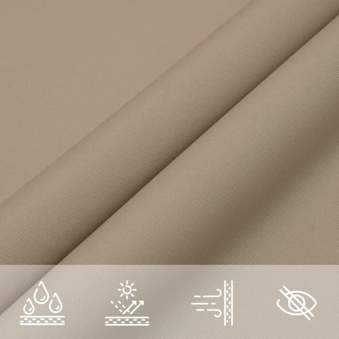 Πανί Σκίασης Τετράγωνο Taupe 5 x 5 μ. από Ύφασμα Oxford - Image 7