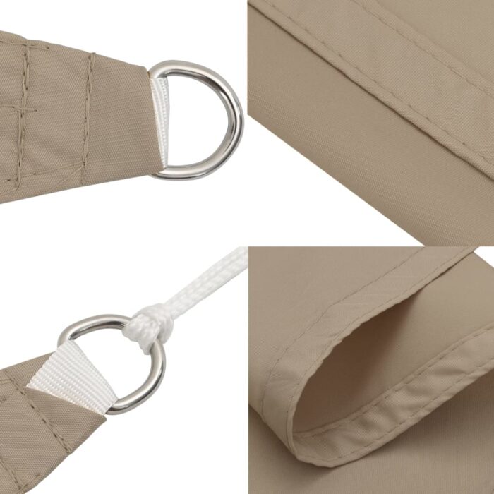 Πανί Σκίασης Ορθογώνιο Taupe 2 x 2,5 μ. από Ύφασμα Oxford - Image 7