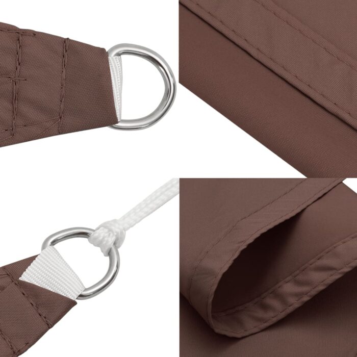 Πανί Σκίασης Τετράγωνο Καφέ 4,5 x 4,5 μ. από Ύφασμα Oxford - Image 7