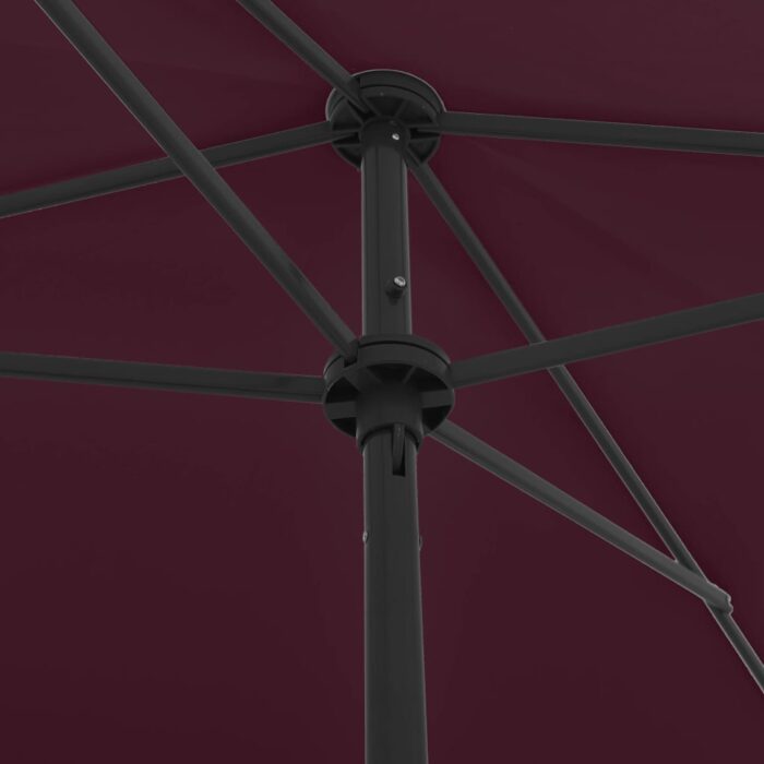 Ομπρέλα Θαλάσσης Μπορντό Κόκκινη 200 x 125 εκ. - Image 6