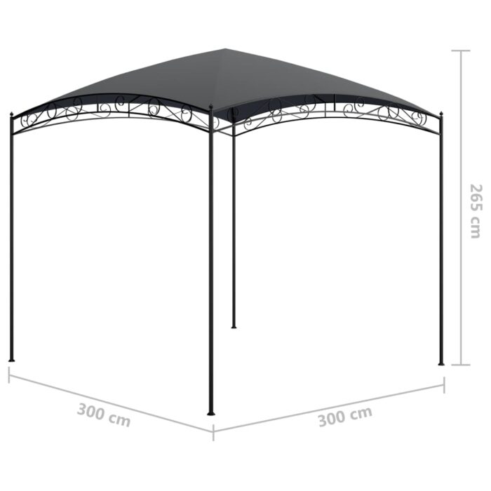 Κιόσκι Ανθρακί 3 x 3 x 2,65 μ. 180 γρ./μ² - Image 5