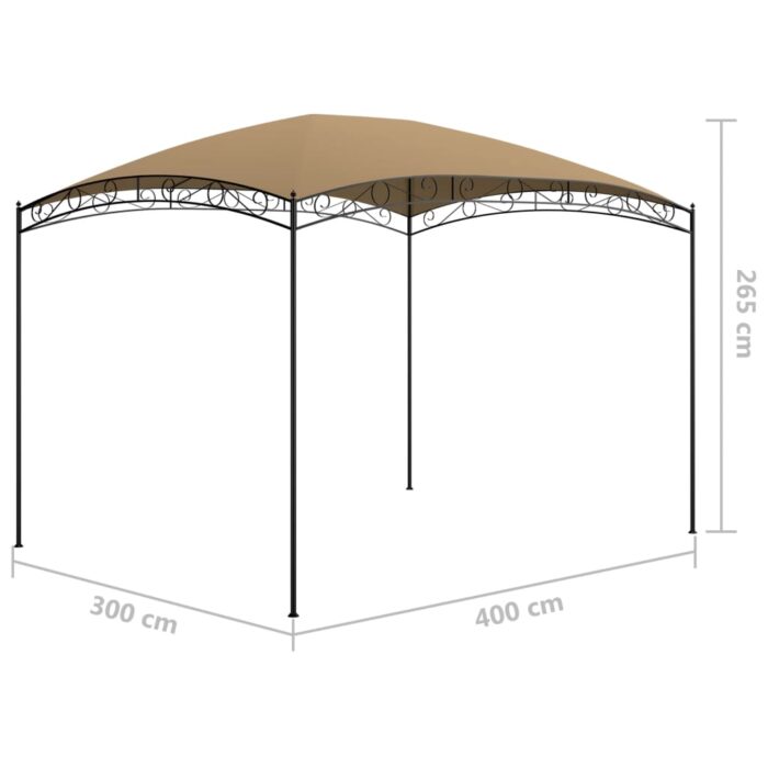 Κιόσκι Taupe 3 x 4 x 2,65 μ. 180 γρ./μ² - Image 5