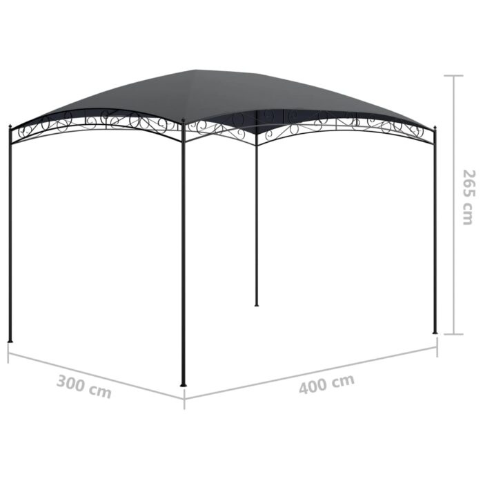 Κιόσκι Ανθρακί 3 x 4 x 2,65 μ. 180 γρ./μ² - Image 5
