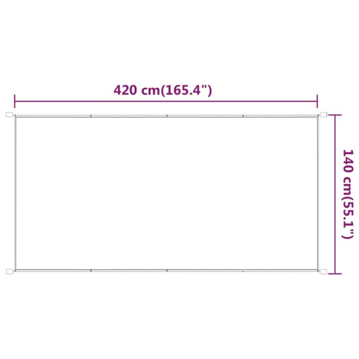 Τέντα Κάθετη Ανθρακί 140 x 420 εκ. από Ύφασμα Oxford - Image 6