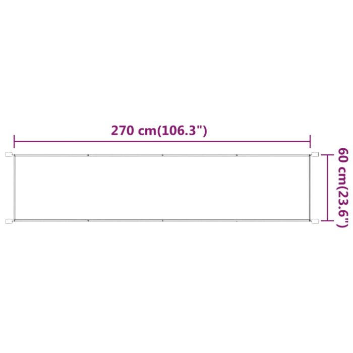 Τέντα Κάθετη Ανοιχτό Πράσινο 60 x 270 εκ. από Ύφασμα Oxford - Image 6