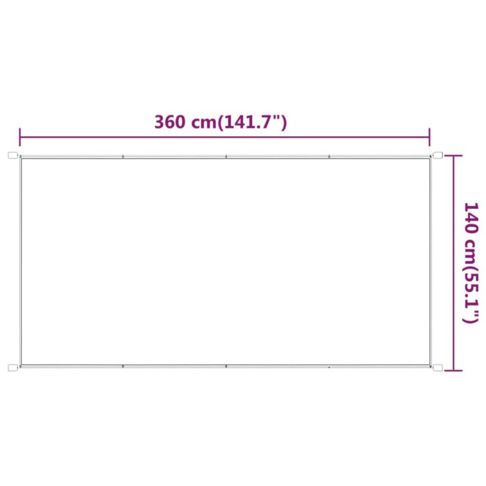 Τέντα Κάθετη Ανοιχτό Πράσινο 140 x 360 εκ. από Ύφασμα Oxford - Image 6