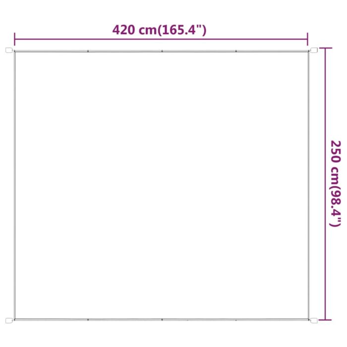Τέντα Κάθετη Ανοιχτό Πράσινο 250 x 420 εκ. από Ύφασμα Oxford - Image 6