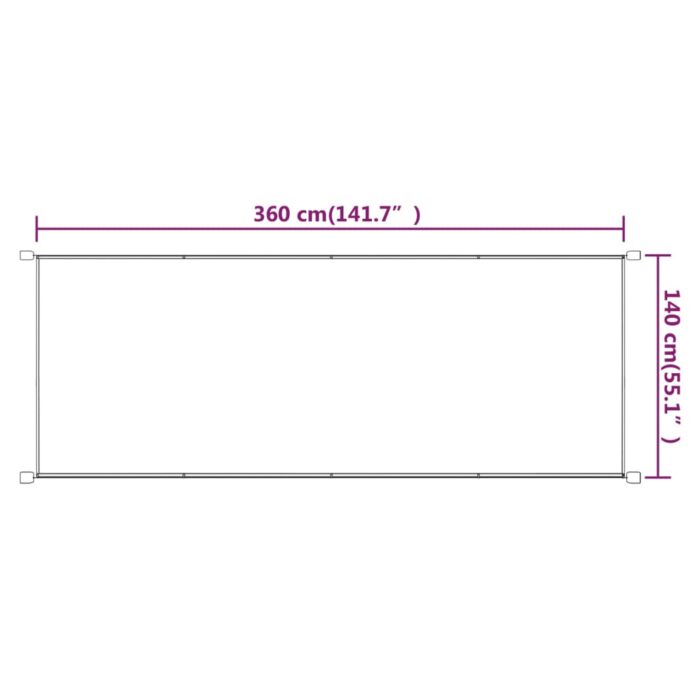 Τέντα Κάθετη Τερακότα 140 x 360 εκ. από Ύφασμα Oxford - Image 6