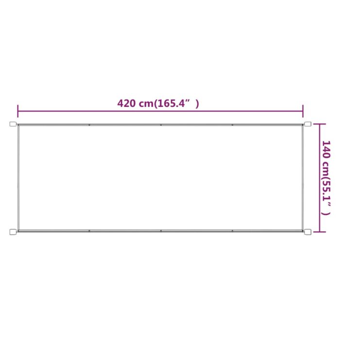 Τέντα Κάθετη Taupe 140 x 420 εκ. από Ύφασμα Oxford - Image 6