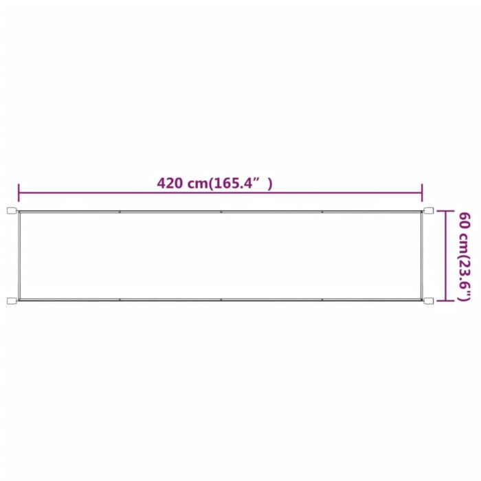 Τέντα Κάθετη Μπλε 60 x 420 εκ. από Ύφασμα Oxford - Image 6