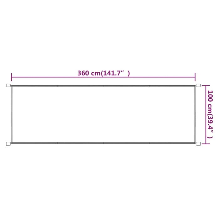 Τέντα Κάθετη Μπλε 100 x 360 εκ. από Ύφασμα Oxford - Image 6