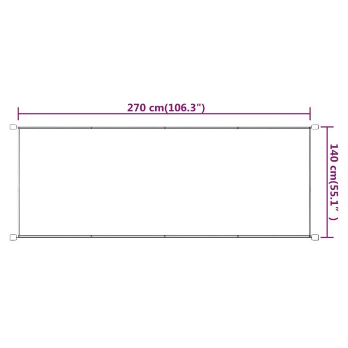 Τέντα Κάθετη Μπλε 140 x 270 εκ. από Ύφασμα Oxford - Image 6