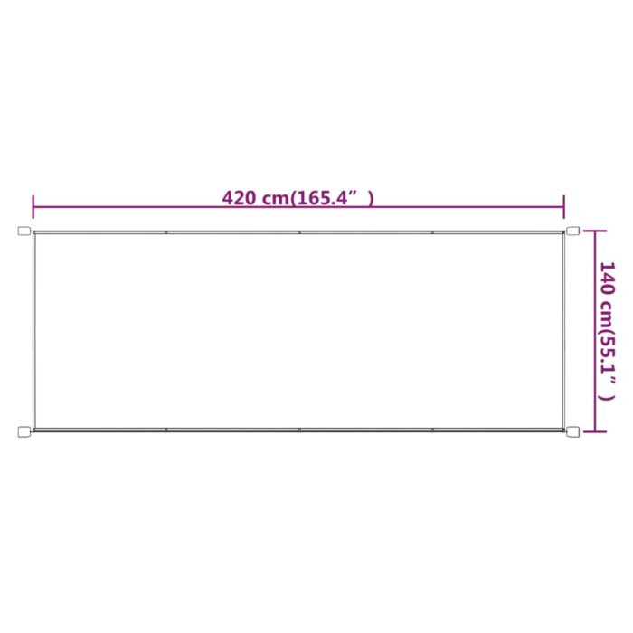 Τέντα Κάθετη Μπλε 140 x 240 εκ. από Ύφασμα Oxford - Image 6