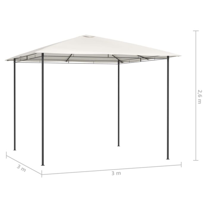 Κιόσκι Κρεμ 3 x 3 x 2,6 μ. 160 γρ./μ² - Image 4