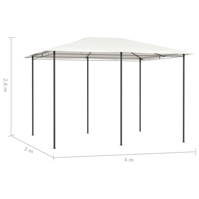 Κιόσκι Κρεμ 3 x 4 x 2,6 μ. 160 γρ./μ² - Image 4