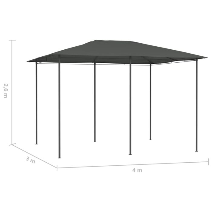 Κιόσκι Ανθρακί 3 x 4 x 2,6 μ. 160 γρ./μ² - Image 4