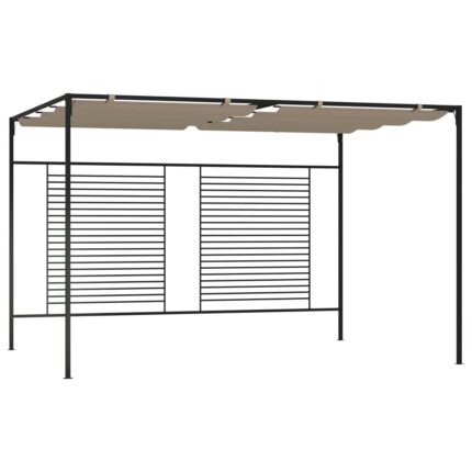 vidaXL Κιόσκι Γκρι / Μπεζ 3 x 4 x 2