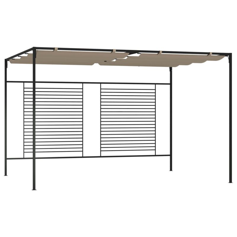 vidaXL Κιόσκι Γκρι / Μπεζ 3 x 4 x 2