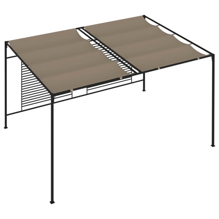 Κιόσκι Γκρι / Μπεζ 3 x 4 x 2,3 εκ. 180 γρ./μ² με Συρόμενη Οροφή - Image 4
