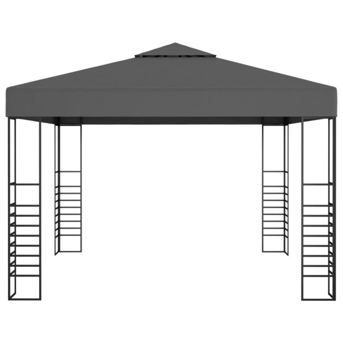 Κιόσκι με Φωτάκια LED Ανθρακί 3 x 3 μ. - Image 4