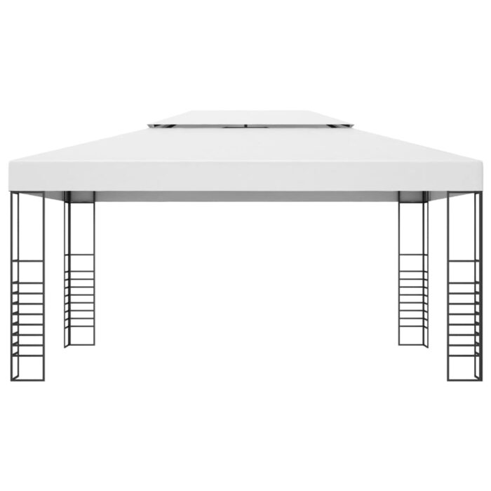 Κιόσκι με Φωτάκια LED Λευκό 4 x 3 x 2,7 μ. - Image 4