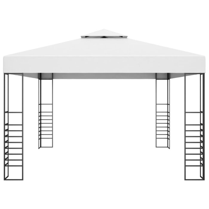 Κιόσκι με Φωτάκια LED Λευκό 4 x 3 x 2,7 μ. - Image 5