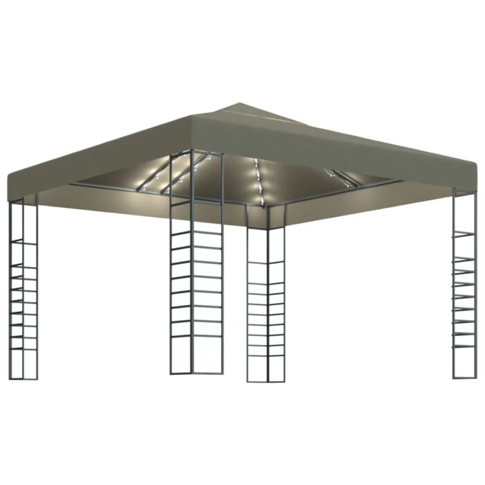 Κιόσκι με Φωτάκια LED Taupe 3 x 3 μ. - Image 2