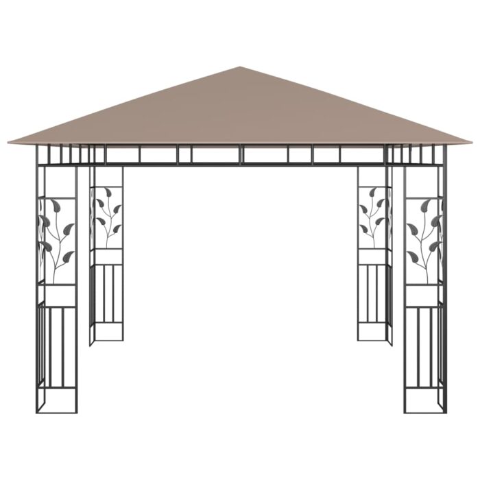 Κιόσκι με Σήτα και Φωτάκια LED Taupe 3 x 3 x 2,73 μ. - Image 6