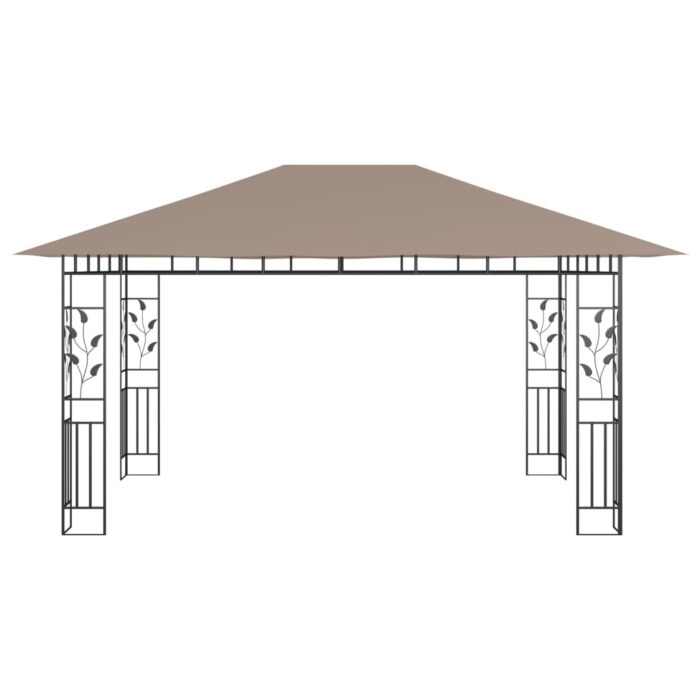 Κιόσκι με Σήτα και Φωτάκια LED Taupe 4 x 3 x 2,73 μ. - Image 6