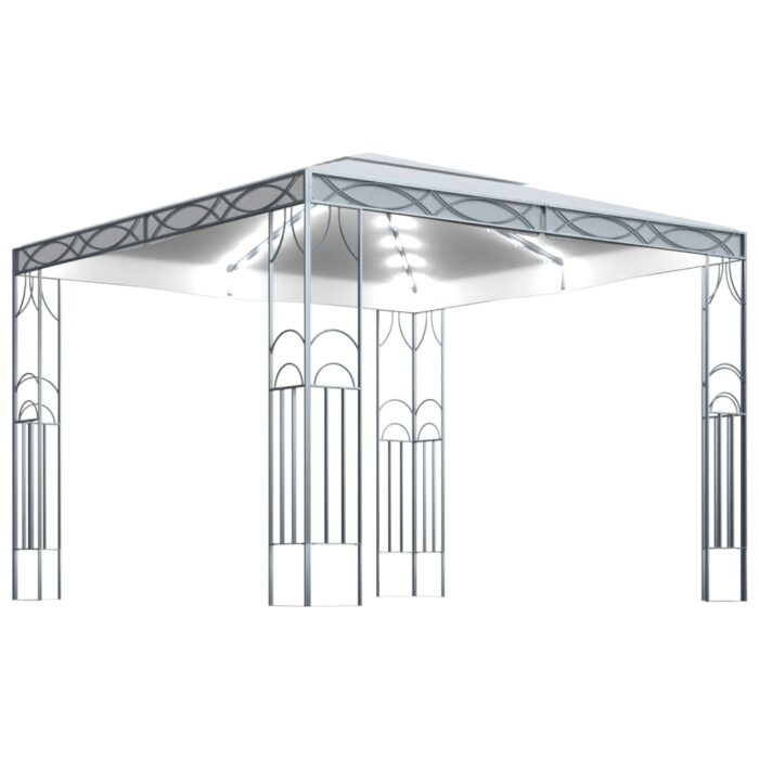 Κιόσκι με Φωτάκια LED Κρεμ 300 x 300 εκ. - Image 2
