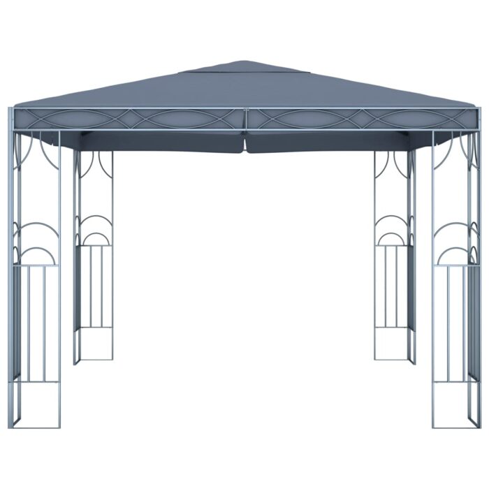 Κιόσκι με Φωτάκια LED Ανθρακί 300 x 300 εκ. - Image 4