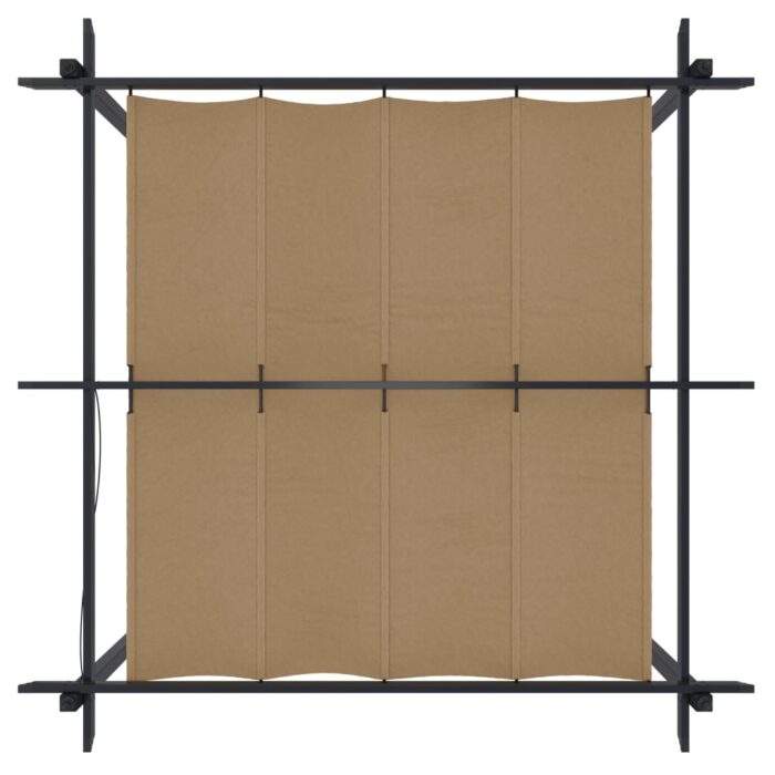 Κιόσκι Κήπου με Πτυσσόμενη Οροφή Taupe 3 x 3 μ. - Image 7