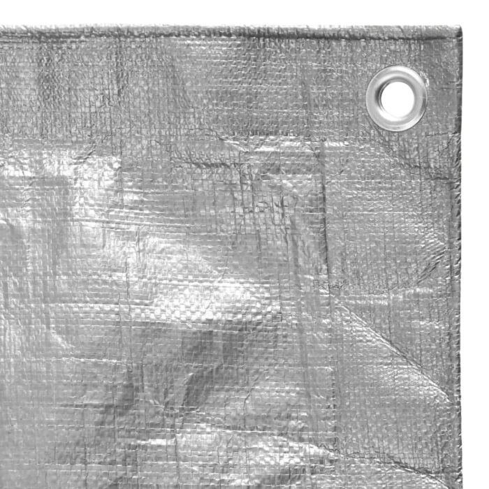 Μουσαμάς Γκρι 180 γρ./μ.² 4x4 μ. από HDPE - Image 4