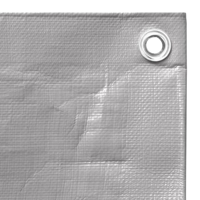 Μουσαμάς Γκρι 260 γρ./μ.² 4x6 μ. από HDPE - Image 4
