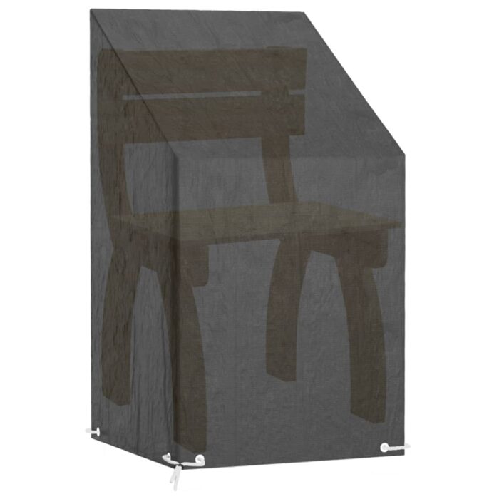 Καλύμματα Καρέκλας με 8 Κρίκους 2 τεμ. 65x65x80/120 εκ Πολυαιθ. - Image 5