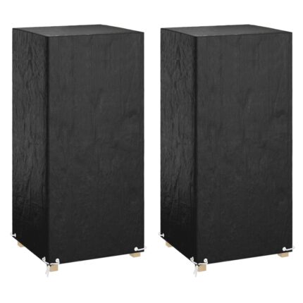vidaXL Καλύμματα Καρέκλας με 8 Κρίκους 2 τεμ. 75x70x140 εκ Πολυαιθ.