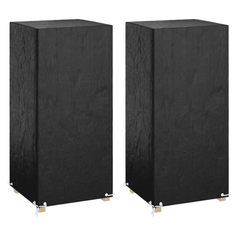 vidaXL Καλύμματα Καρέκλας με 8 Κρίκους 2 τεμ. 75x70x140 εκ Πολυαιθ.