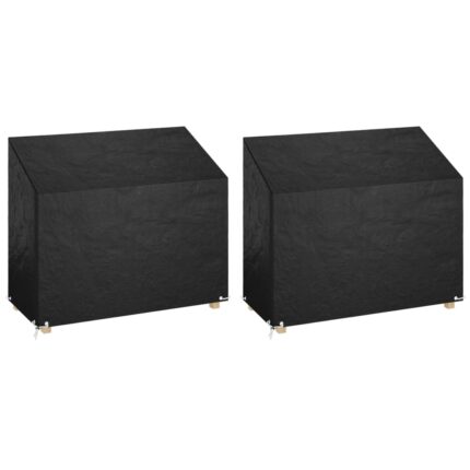 vidaXL Καλύμματα Πάγκου με 8 Κρίκους 2 τεμ. 160x70x70/88 εκ. Πολυαιθ.