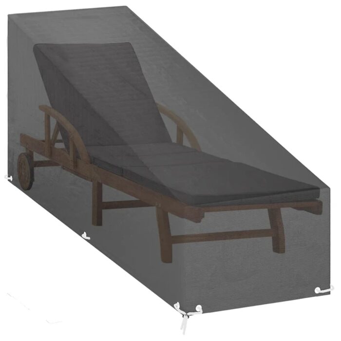 Κάλυμμα Ξαπλώστρας 2 τεμ με 12 Κρίκους 200x65x35/60 εκ Πολυαιθ. - Image 5