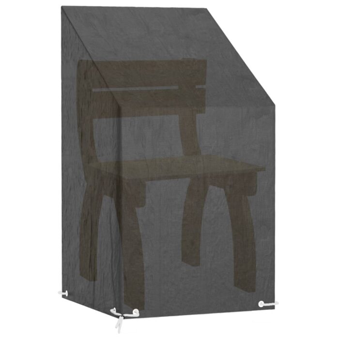 Κάλυμμα Καρέκλας με 8 Κρίκους 65x65x80/120 εκ. Πολυαιθυλένιο - Image 2