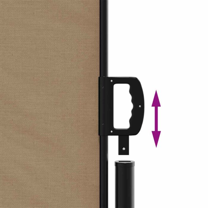Σκίαστρο Πλαϊνό Συρόμενο Taupe 120 x 600 εκ. - Image 6