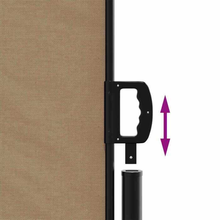 Σκίαστρο Πλαϊνό Συρόμενο Taupe 160 x 600 εκ. - Image 6