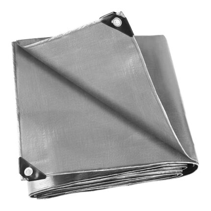 Μουσαμάς Γκρι 4Χ6 190gr/m² αδιάβροχος με κρίκους περιμετρικά