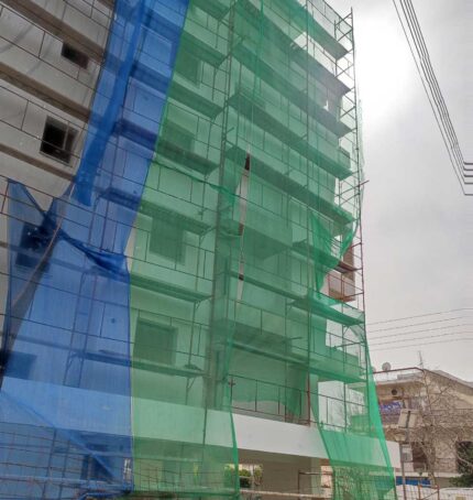 Δίχτυ Οικοδομής Πράσινο Ε-60 Σκίαση 35%-40% 4ΜΧ100Μ scaf60