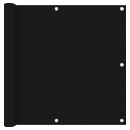 vidaXL Διαχωριστικό Βεράντας Μαύρο 90 x 400 εκ. Ύφασμα Oxford