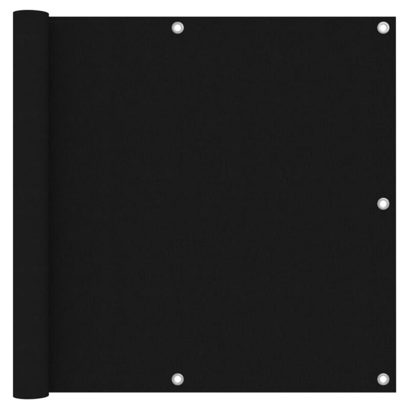 vidaXL Διαχωριστικό Βεράντας Μαύρο 90 x 400 εκ. Ύφασμα Oxford