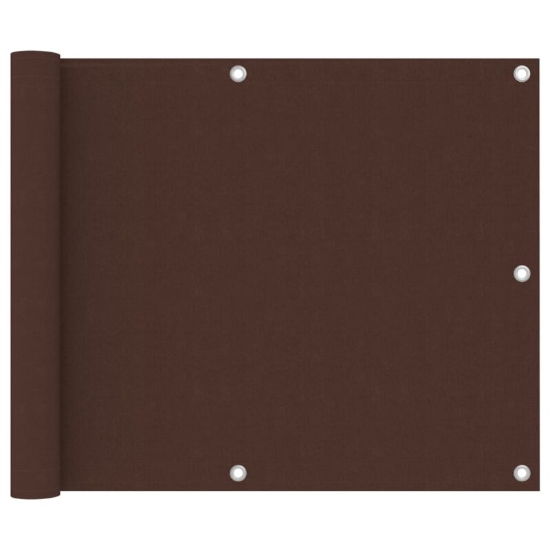 vidaXL Διαχωριστικό Βεράντας Καφέ 75 x 600 εκ. Ύφασμα Oxford