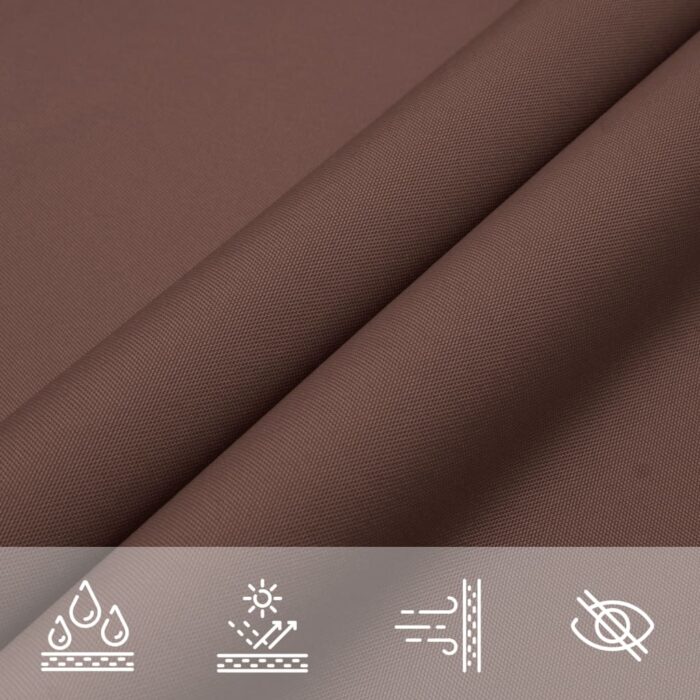 Πανί Σκίασης Τρίγωνο Καφέ 3,6 x 3,6 x 3,6 μ. Ύφασμα Oxford - Image 7