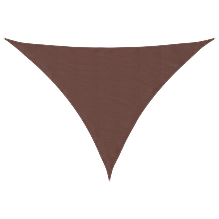 Πανί Σκίασης Τρίγωνο Καφέ 5 x 5 x 6 μ. από Ύφασμα Oxford - Image 2
