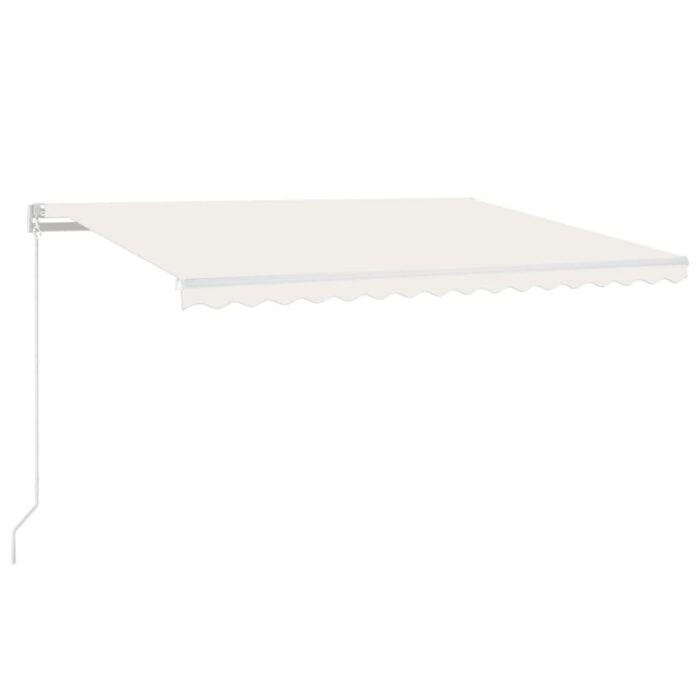 Τέντα Συρόμενη Χειροκίνητη Κρεμ 450 x 350 εκ. - Image 2